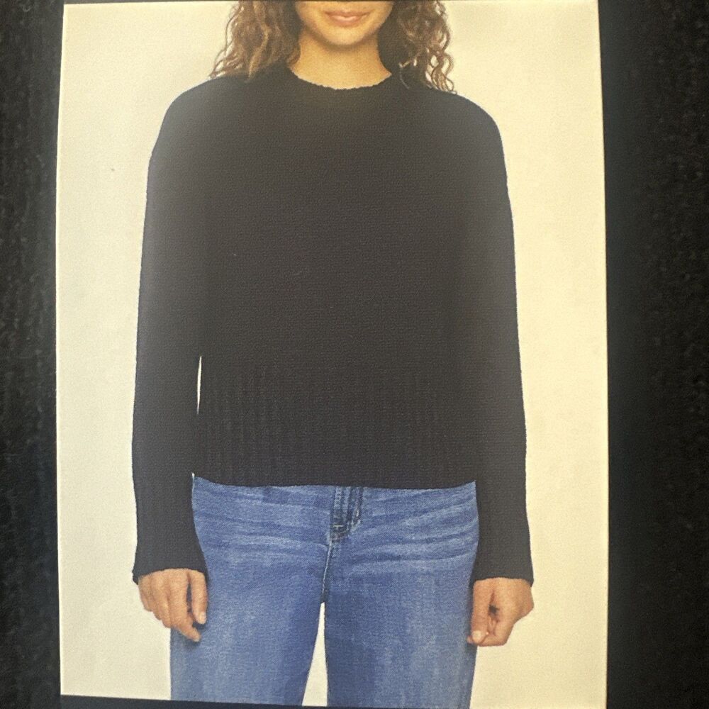 Gap Women's Knit Crewneck Sweater Size XXL Black